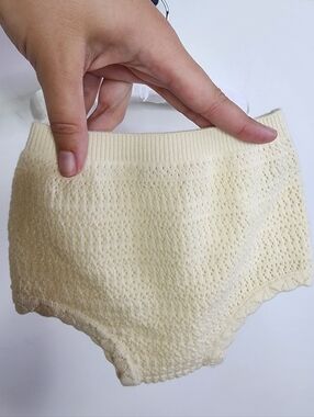 Cream Knit 100% Cotton Bloomers
